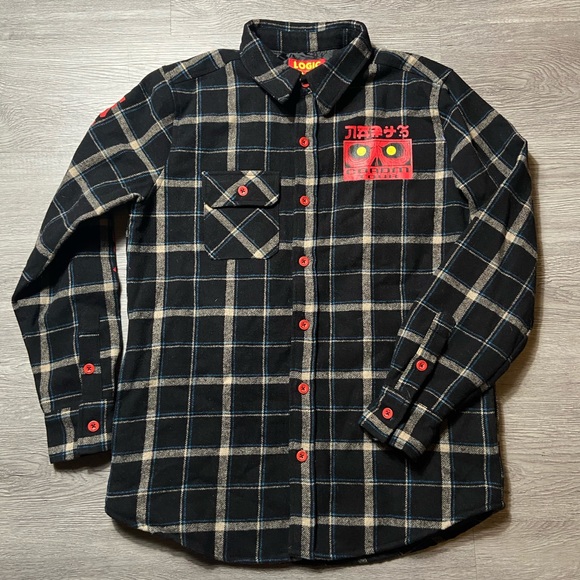 Logic Coadm Padded Wool Flannel Jacket 